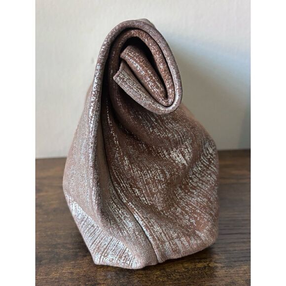 RARE Marie Turnor Leather Distress The  Lunch Bag in Camel Gold - Picture 2 of 13